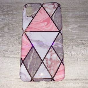 Pink Marble iPhone XR phone case